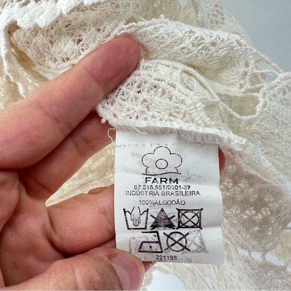 FARM Rio Cream Lace Top small - Picture 7 of 11